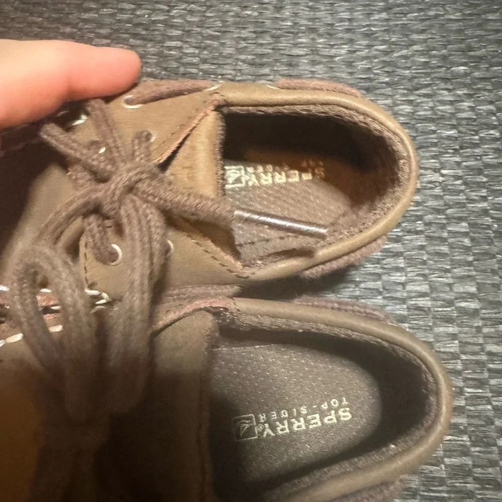 Sperry Brown Leather Kid Shoes